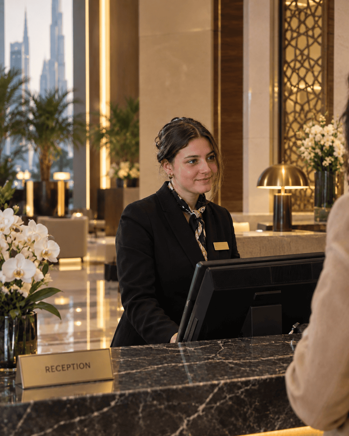 Trabajo de recepcionista en el extranjero